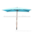 200x300cm Rectangular Pulley open Wooden umbrella